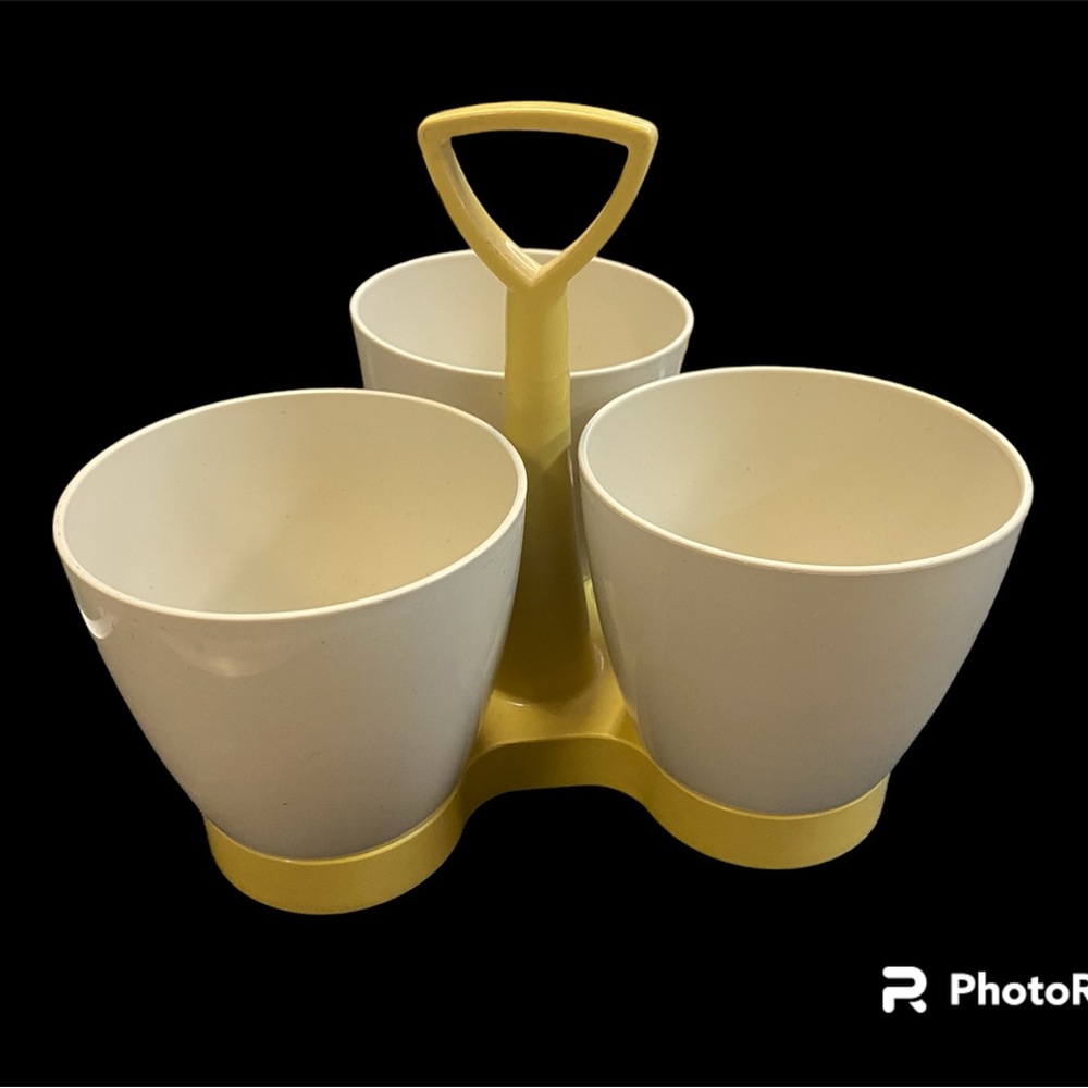 Vintage Tupperware condiment caddy